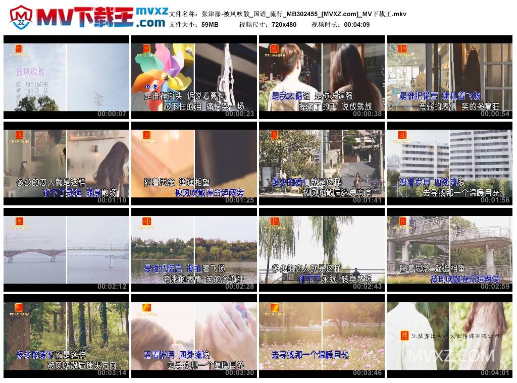 张津涤-被风吹散_国语_流行_MB302455